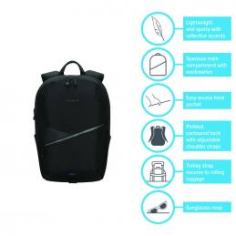 SKI - สกี จำหน่ายสินค้าหลากหลาย และคุณภาพดี | TARGUS TGS-TBB632 กระเป๋าโน๊ตบุ๊ค Transpire Compact Everyday Backpack – Black